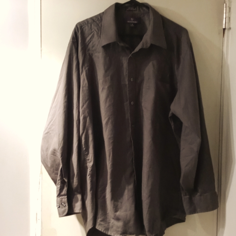 Men's Woodward Hunter Green Dress Shirut 18 34/35